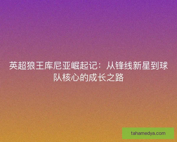 英超狼王库尼亚崛起记：从锋线新星到球队核心的成长之路
